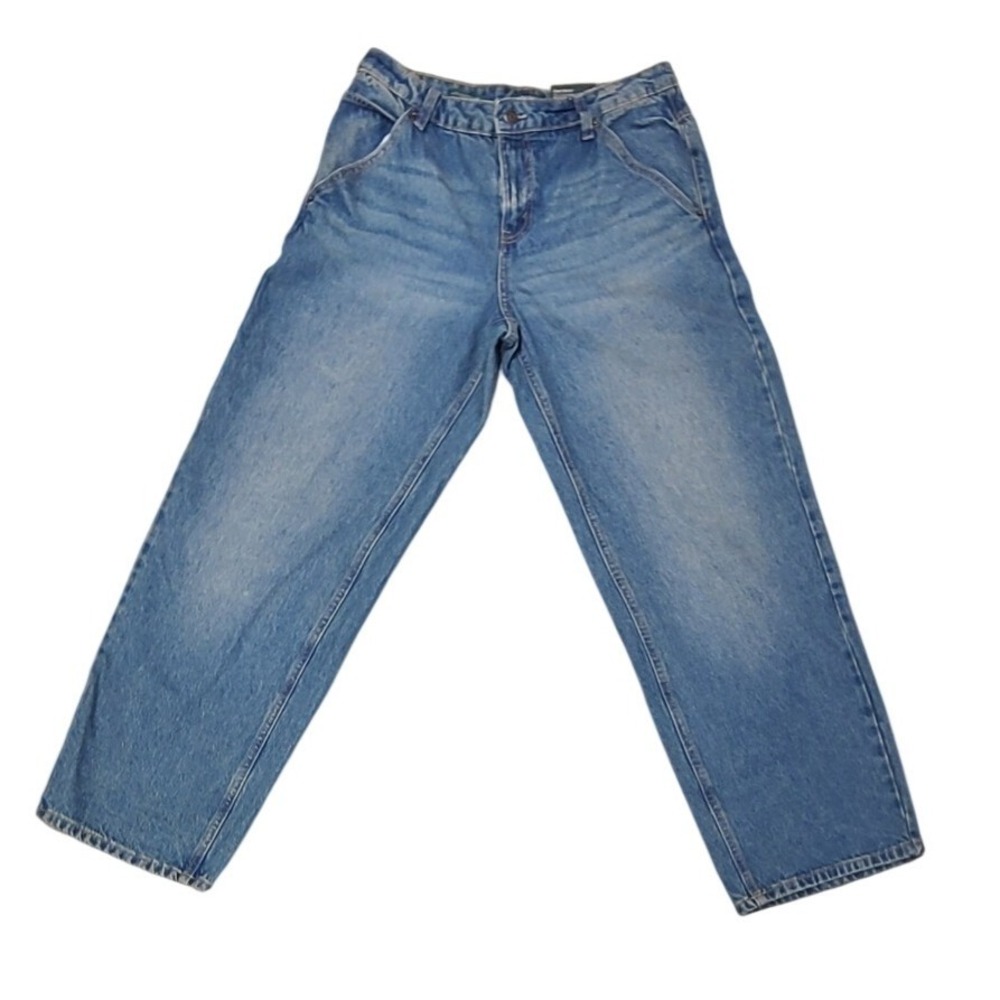 Wild Fable Womens 8 Mid Rise 90s Relaxed Straight Rigid‎ Denim Jeans Medium Wash